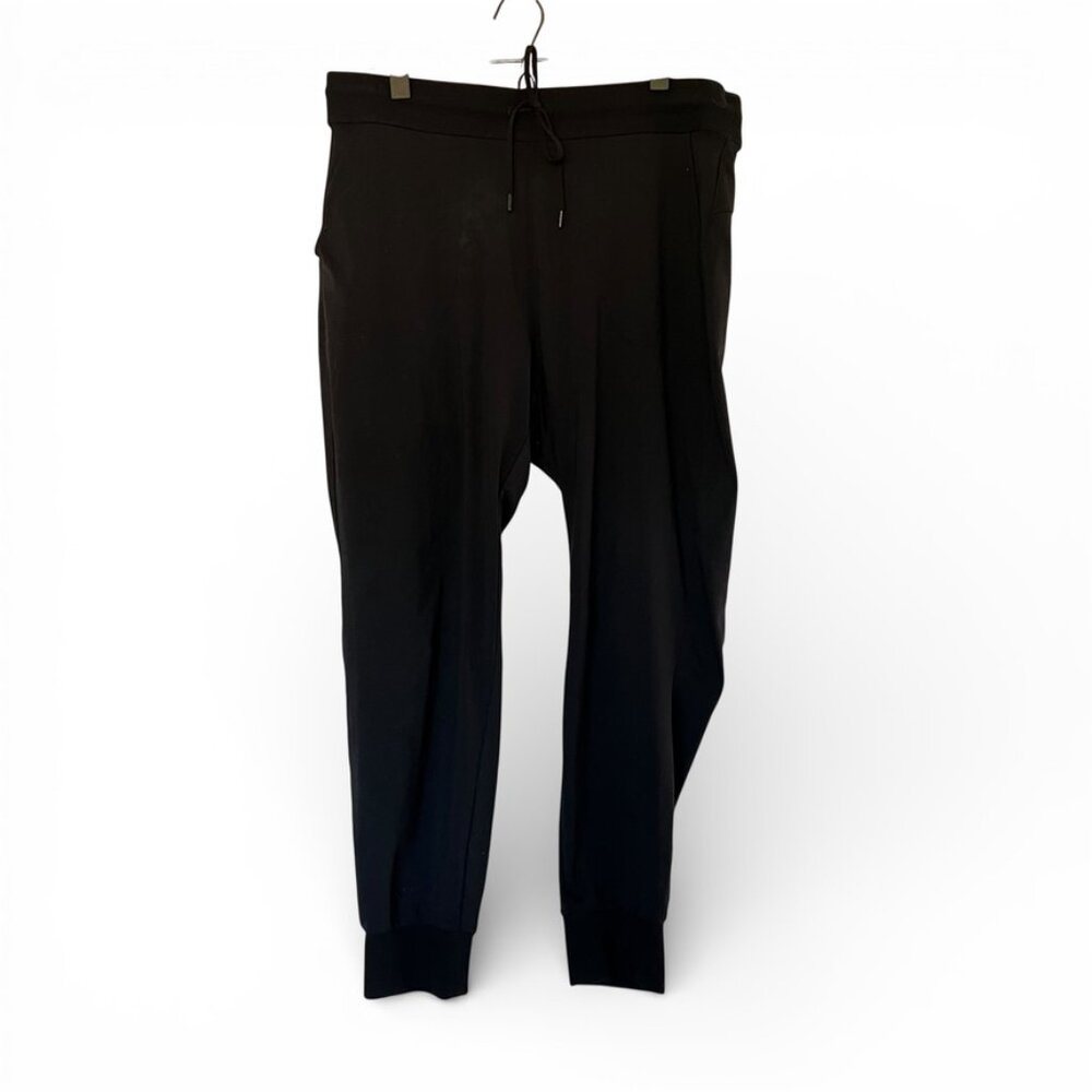 Athleta Black Joggers Women’s M Athleisure Travel Lounge Gorpcore Pants Pockets - Picture 2 of 14